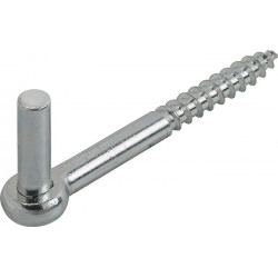 Gond à visser axe J Ø 13 mm galvanisé à visser