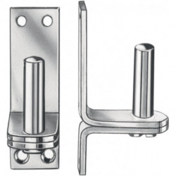 Gond volet sur support 16x40x103mm acier bleu galvanisé