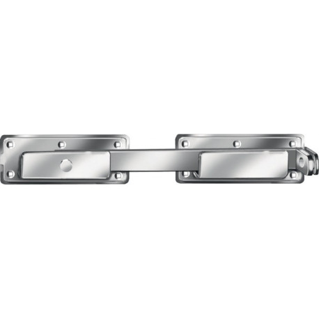 Loquet verrou Gauche/droite L.340x30mm Boulon double roulement