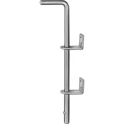Verrou sol L400xS16mm aciver bleu galvanisé