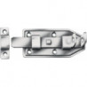 Verrou de porte L.140mm B.56mm Acier galvanisé bleu droit avec boucle (Par 10)