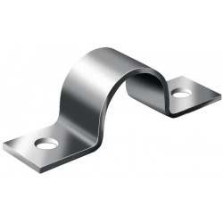 Collier de serrage à fixer L26xB20mm Acier galvanisé pour tuyaux26mm 1 pouce VORMANN (Par 25)