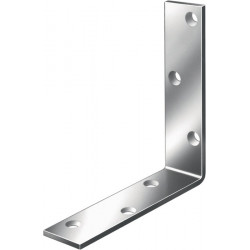 Equerres L200x200 mmmm B.40mm acier galva bleu zingué S.5mm (Par 10)