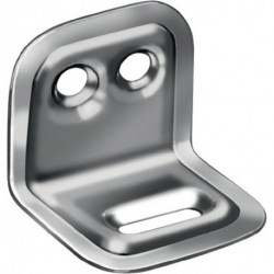 Angle de réglage longueur 25 mm largeur 30 mm épaisseur 1 mm acier brut galvanisé bleu VORMANN (Par 25)