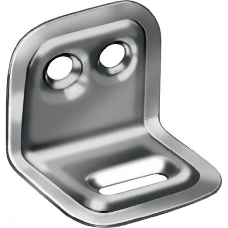 Angle de réglage longueur 25 mm largeur 30 mm épaisseur 1 mm acier brut galvanisé bleu VORMANN (Par 25)