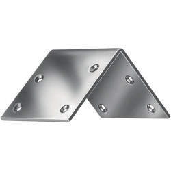Equerre large 60mm -L.60mm galva bleu (Par 20)