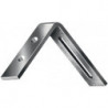 Angle de réglage L.80x65mm B.20mm S.4mm acier brut galvanisé bleu (Par 20)