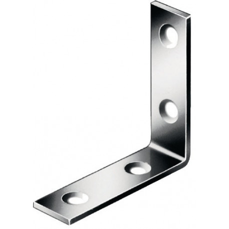 Equerre L.60x60mm B.18mm S.2mm Acier galvanisé bleu VORMANN (Par 100)