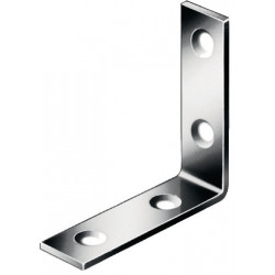 Equerre L.100x100mm B.20mm S.2,5mm Acier galvanisé bleu VORMANN (Par 20)