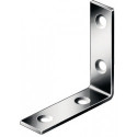 Equerre L.125x125mm B.22mm S.,25mm Acier galvanisé bleu VORMANN (Par 20)