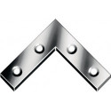 Connecteur equerre L.75x75mm B.12mm S.1,5mm acier bleu galva. (Par 100)