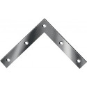 Equerres L.120x120mm B.20mm S.2,0mm acier galva bleu. (Par 20)
