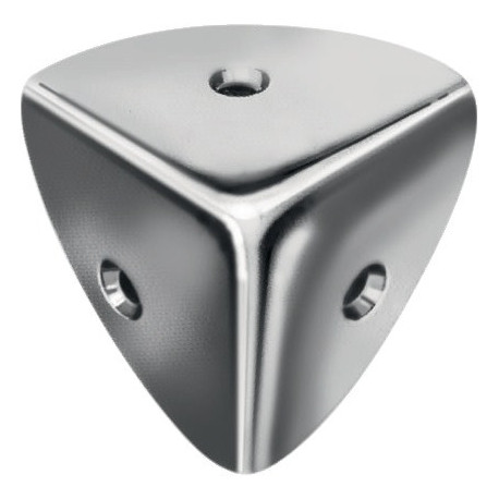 Cube hauteur 36 mm épaisseur 0,9 mm acier galvanisé bleu forme haute nombre de trous 3 VORMANN (Par 25)