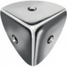 Cube hauteur 36 mm épaisseur 0,9 mm acier galvanisé bleu forme haute nombre de trous 3 VORMANN (Par 25)