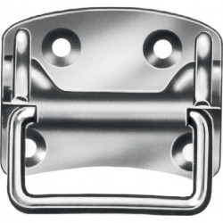 Poignée meuble H.85mm Larg.120mm galvanisé bleu acier - 4 trous (Par 10)
