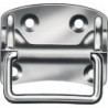Poignée meuble H.85mm Larg.120mm galvanisé bleu acier - 4 trous (Par 10)