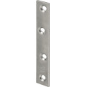 Plaque de connexion longueur 100 mm largeur 15 mm épaisseur 2 mm acier inoxydable VORMANN