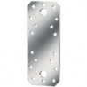 Connecteur plat L.180mm B.40mm S.2,5mm STA roh sendzimirverzinkt (Par 50)
