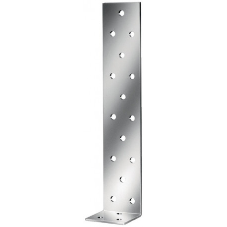 Equerre 200x40mm S.2mm Acier galvanisé brut (Par 25)