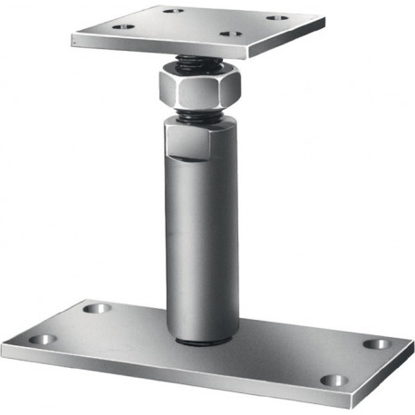 Patin support de plateforme 150 x 70/70 x 80 mm acier galvanisé bleu à visser sur VORMANN