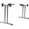 Structure de table pliante, chrome poli, hauteur 710 - 715 mm. Vis de fixation BMB