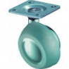 Roulette articulée D. de la roue 65 mm cap. charge 50 kg avec plaque de fixation