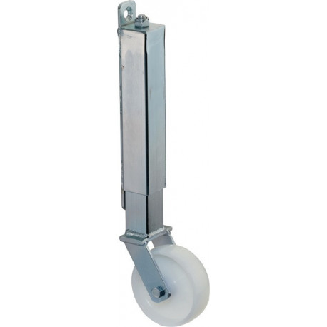 Roulette pour portail D. de la roue 100 mm cap. charge 70 kg avec plaque de fixa
