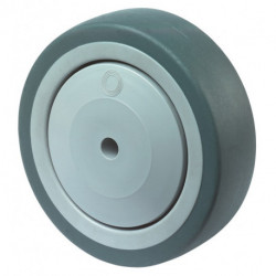 Roue de rechange D. de la roue 100 mm cap. charge 100 kg caoutchouc gris D. d’ax