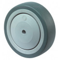 Roue de rechange D. de la roue 100 mm cap. charge 100 kg caoutchouc gris D. d’ax