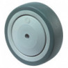 Roue de rechange D. de la roue 125 mm cap. charge 100 kg caoutchouc gris D. d’ax