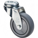 Rouleau de renvoi D. de la roue 100 mm cap. charge 70 kg avec perçage du dos cao