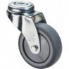 Rouleau de renvoi D. de la roue 100 mm cap. charge 70 kg avec perçage du dos cao