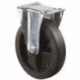 Roulette fixe D. de la roue 100 mm cap. charge 140 kg caoutchouc plein plaque L1
