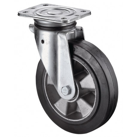 Roulette pivotante de charge lourde D. de la roue 125 mm cap. charge 220 kg caou