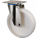 Rouleau de renvoi D. de la roue 50 mm cap. charge 55 kg plastique plaque L60xl60