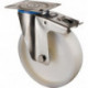 Rouleau de renvoi D. de la roue 50 mm cap. charge 55 kg avec blocage total plast