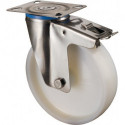 Rouleau de renvoi D. de la roue 50 mm cap. charge 55 kg avec blocage total plast