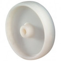 Roue de rechange D. de la roue 50 mm cap. charge 50 kg plastique noir D. d’axe 6