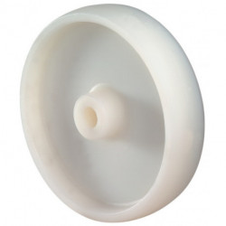 Roue de rechange D. de la roue 75 mm cap. charge 50 kg plastique noir D. d’axe 1