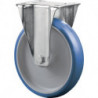 Roulette fixe D. de la roue 80 mm cap. charge 125 kg polyuréthane plaque L104xl8