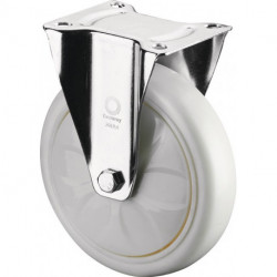 Roulette D.125mm Capolyamidecité .300kg Plastique Support L138xB109mm blanc BS ROLLEN