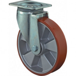 Roulette pivotante de charge lourde D. de la roue 125 mm cap. charge 450 kg poly