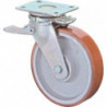Roulette pivotante de charge lourde D. de la roue 250 mm cap. charge 2200 kg ave