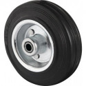 Roue de secours roue Ø 200 mm capacité de charge 205 kg noir axe Ø 20 mm longueur moyeu 59 mm PROMAT