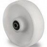 Roulette D.150mm Capacité 300kg PA blanc Axe D.20mm Longueur du moyeu 59mm PROMAT