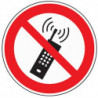 Symbole d’interdiction ASR A1.3/DIN EN ISO 7010 téléphones portables interdits f