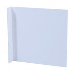 Panneau en drapeau L148xl148 mm blanko blanc pour transparents de présentation plastique