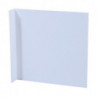 Panneau en drapeau L148xl148 mm blanko blanc pour transparents de présentation plastique