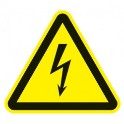 Panneau d’avertissement ASR A1.3/DIN EN ISO 7010 200 mm attention à la tension f