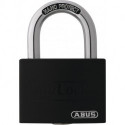 Cadenas à cylindre T65AL / 40 noir lisse Corps de serrure largeur 43 mm aluminium à clés identiques